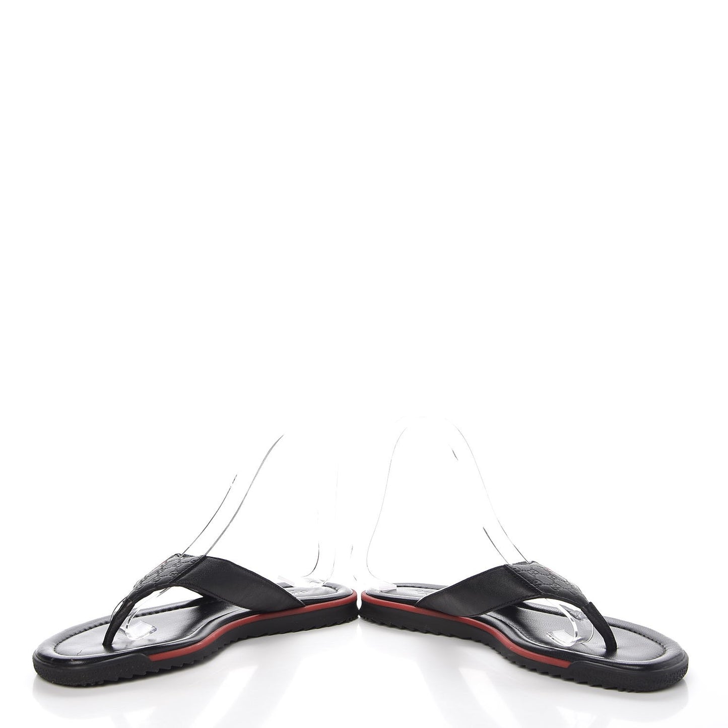 Nappa Nylon Guccissima Web Womens Thong Sandals 37 Green Red Black