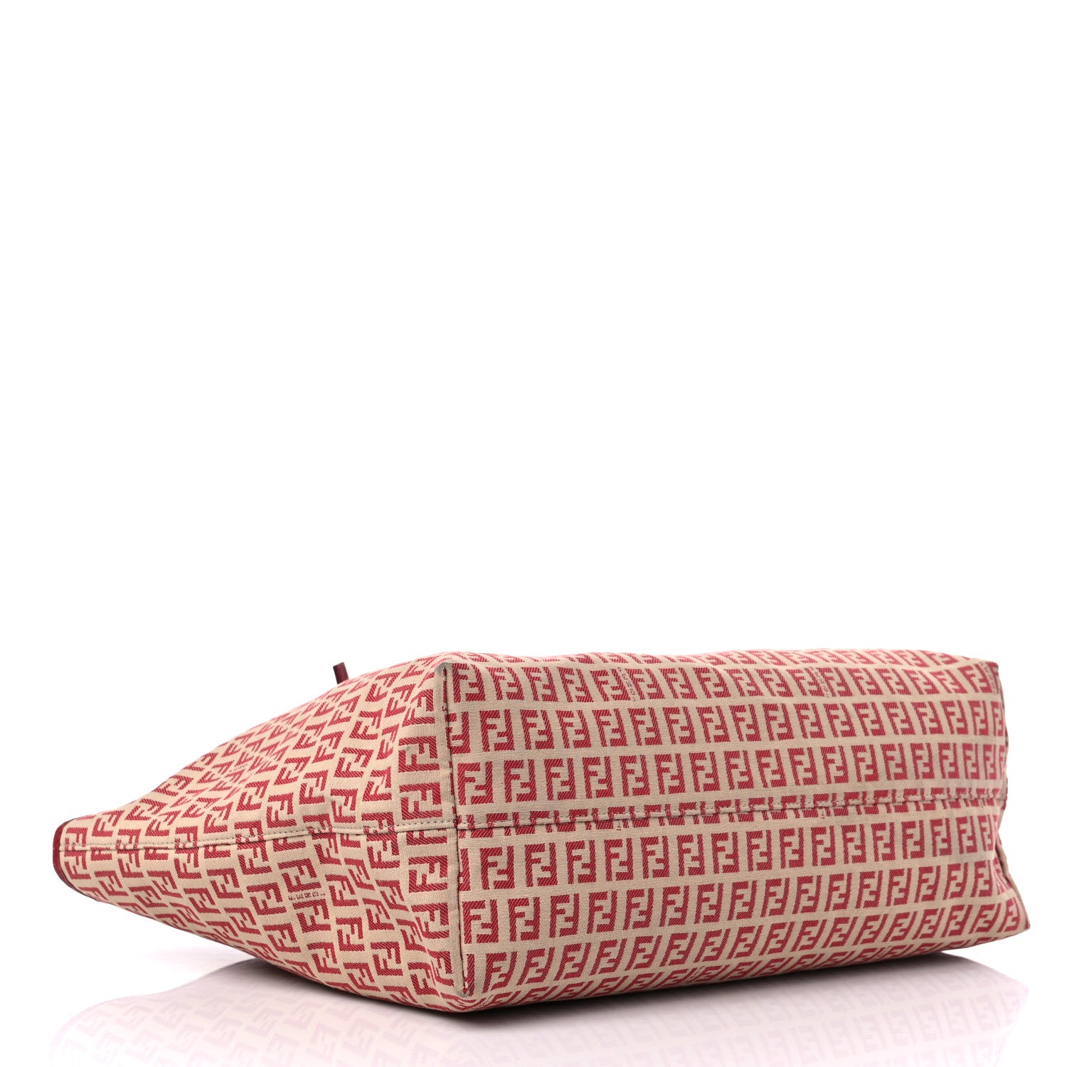 Fendi Zucchino Shopping Tote Tobacco Red 4 of 14