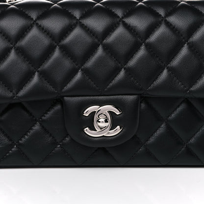 Chanel Lambskin Quilted Mini Rectangular Flap Black 8 of 13