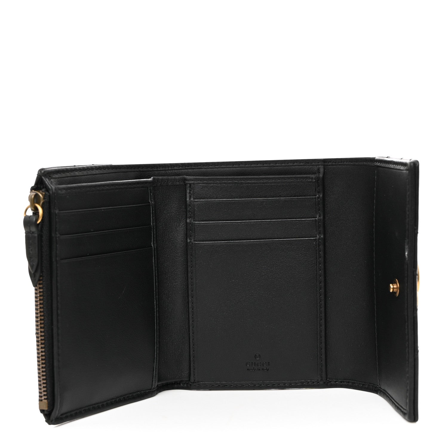 Gucci Calfskin Matelasse GG Marmont Wallet Black 5 of 8