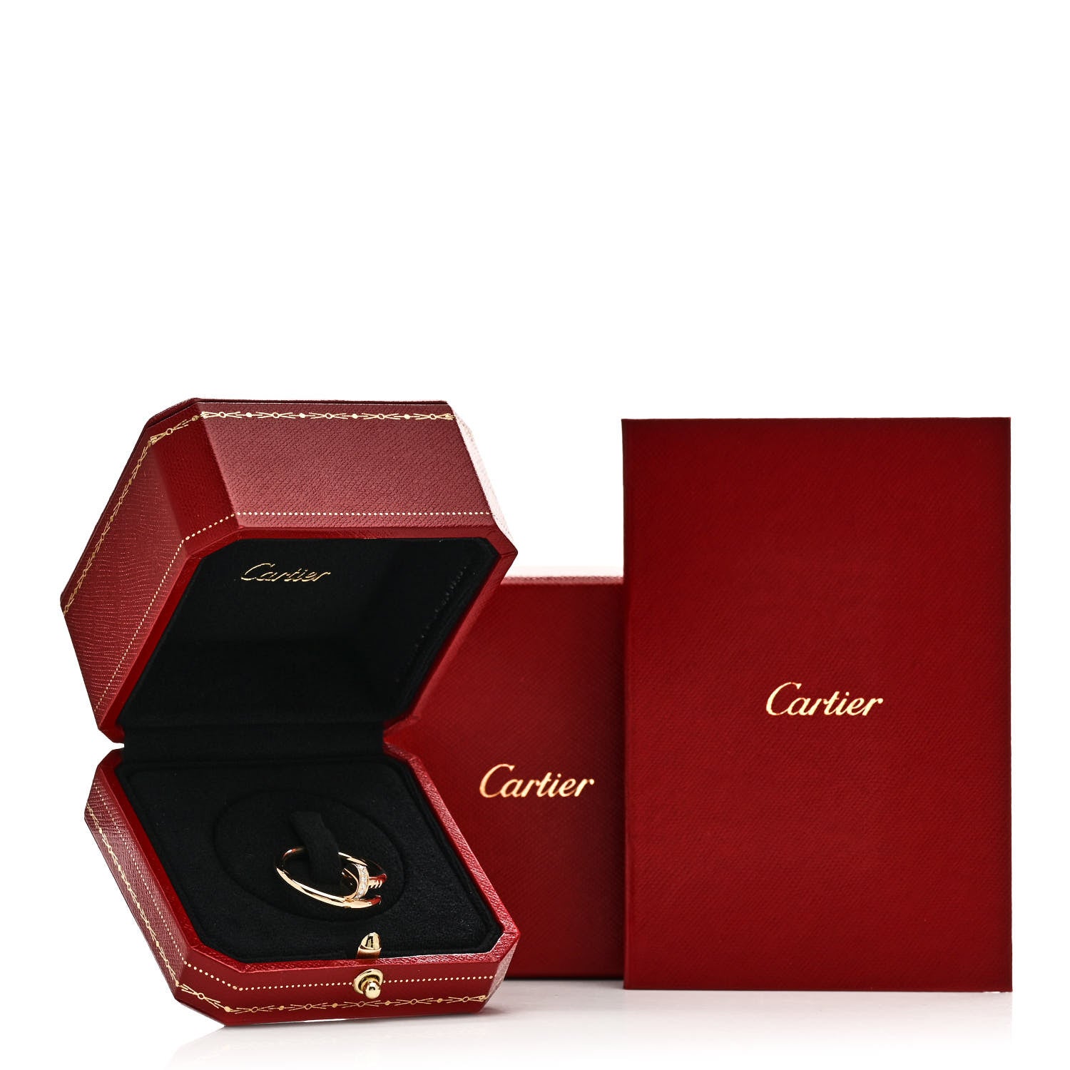 Cartier 18K Yellow Gold Diamond Juste Un Clou Ring 57 8 6 of 6