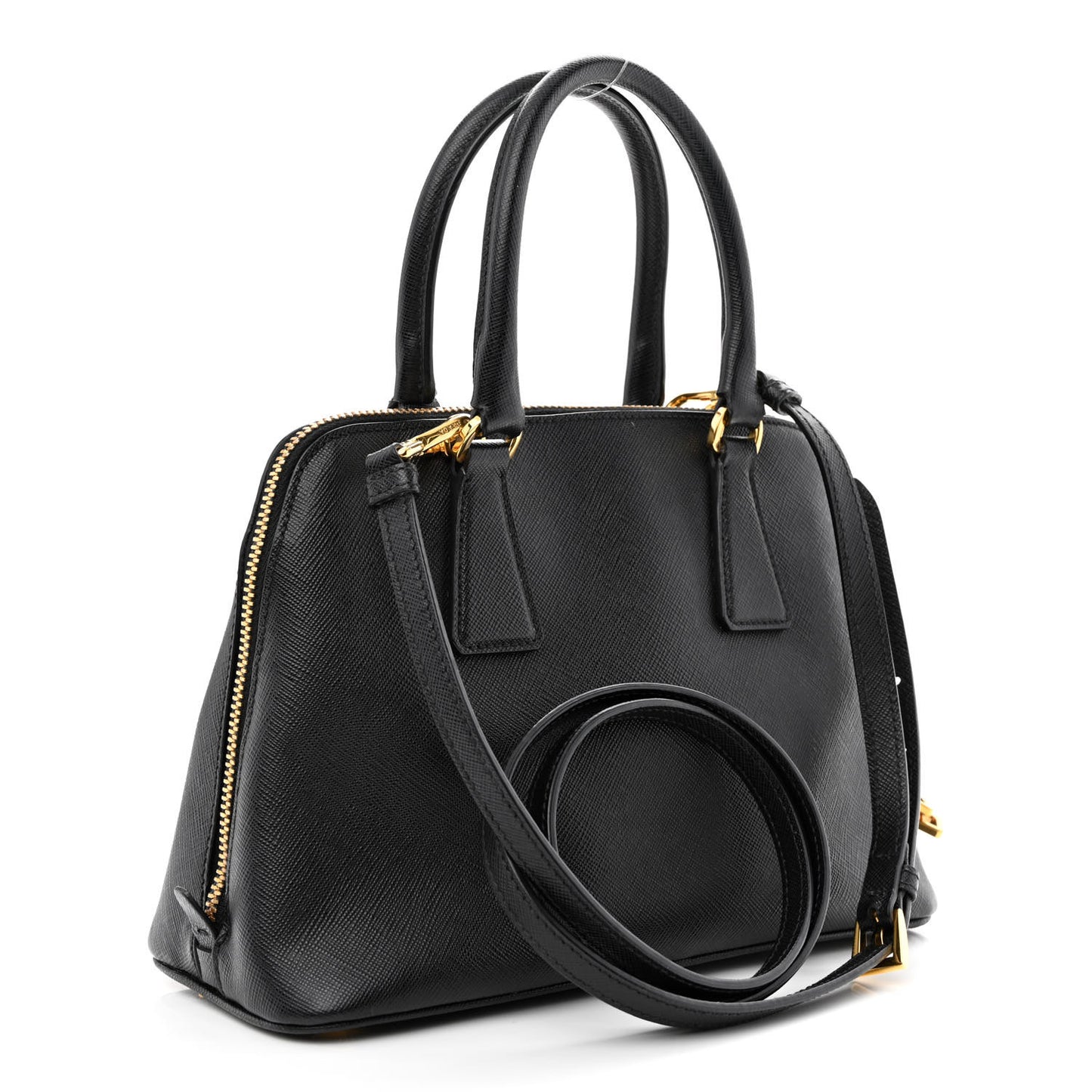 Saffiano Lux Small Promenade Tote Black