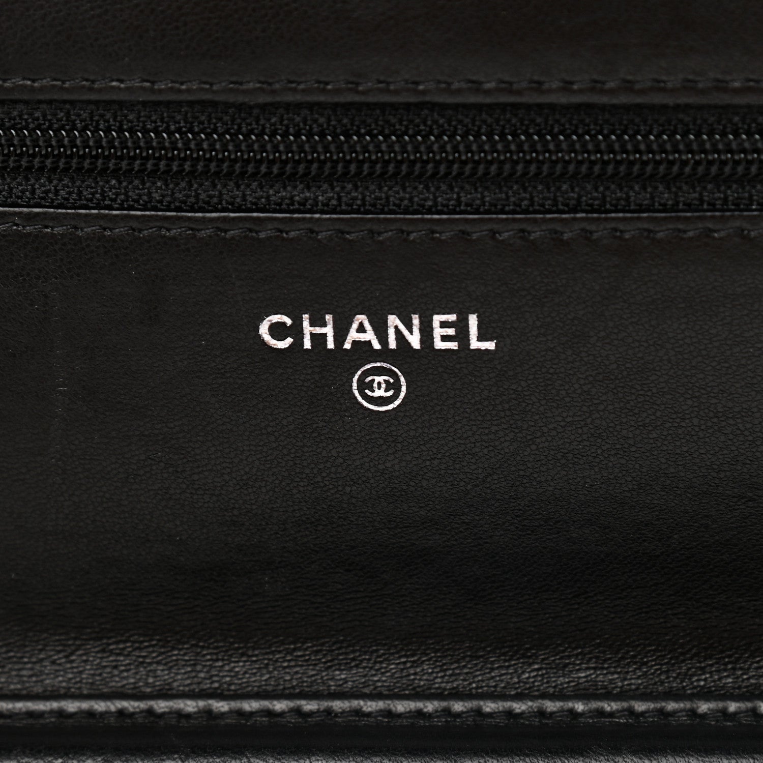 Chanel Lambskin Quilted Wallet On Chain WOC Black 5 of 11