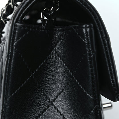 Chanel Lambskin Quilted Mini Rectangular Flap Black 20 of 22