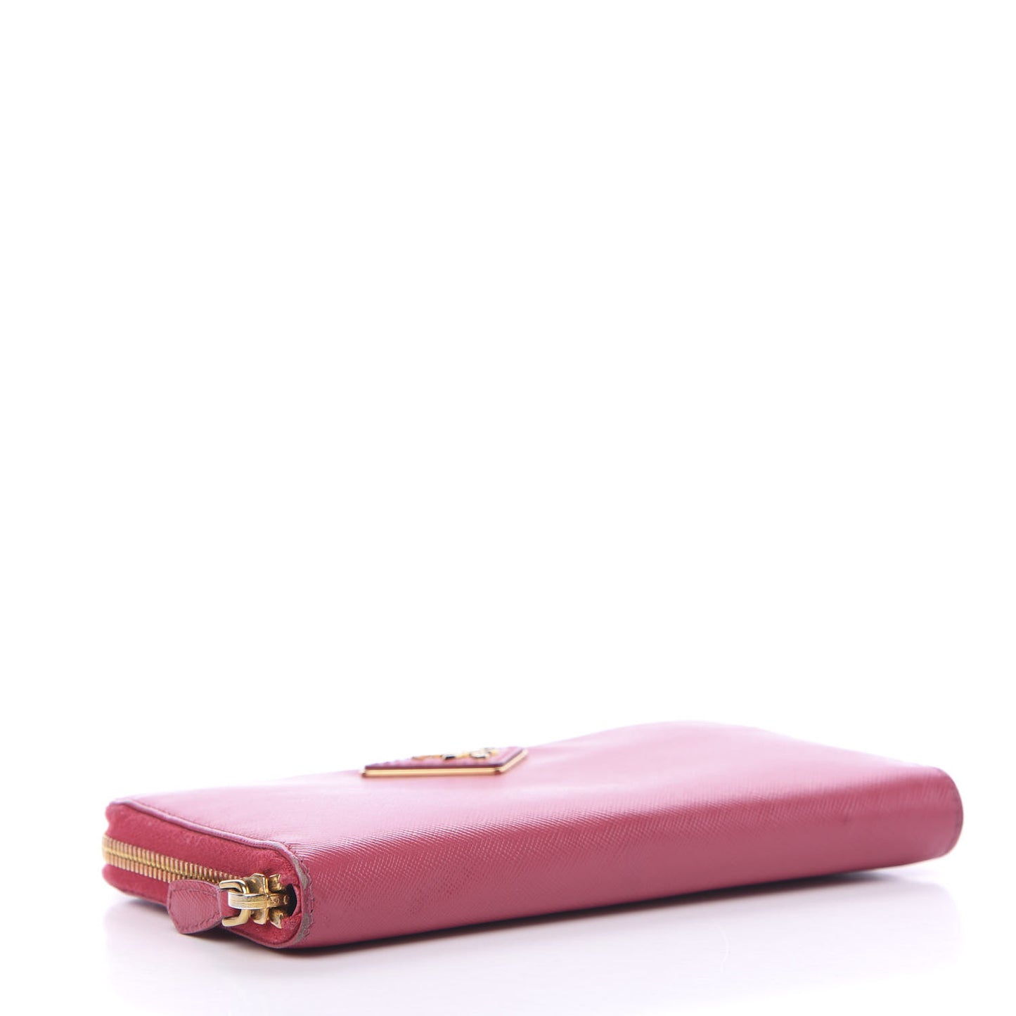 Saffiano Triangle Zip Around Wallet Peonia