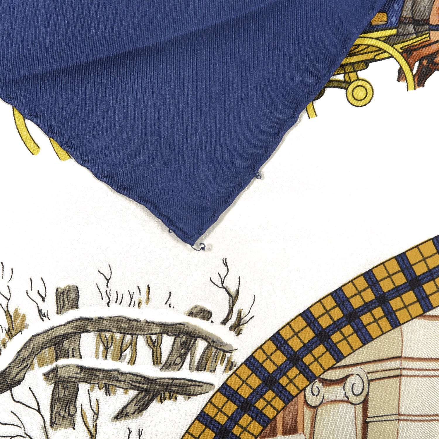 Hermes Silk L'hiver En Poste Scarf 90 6 of 7
