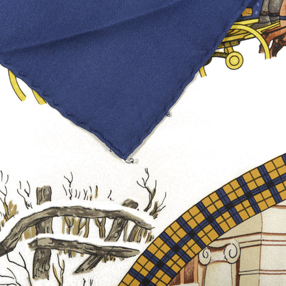 Hermes Silk L'hiver En Poste Scarf 90 6 of 7