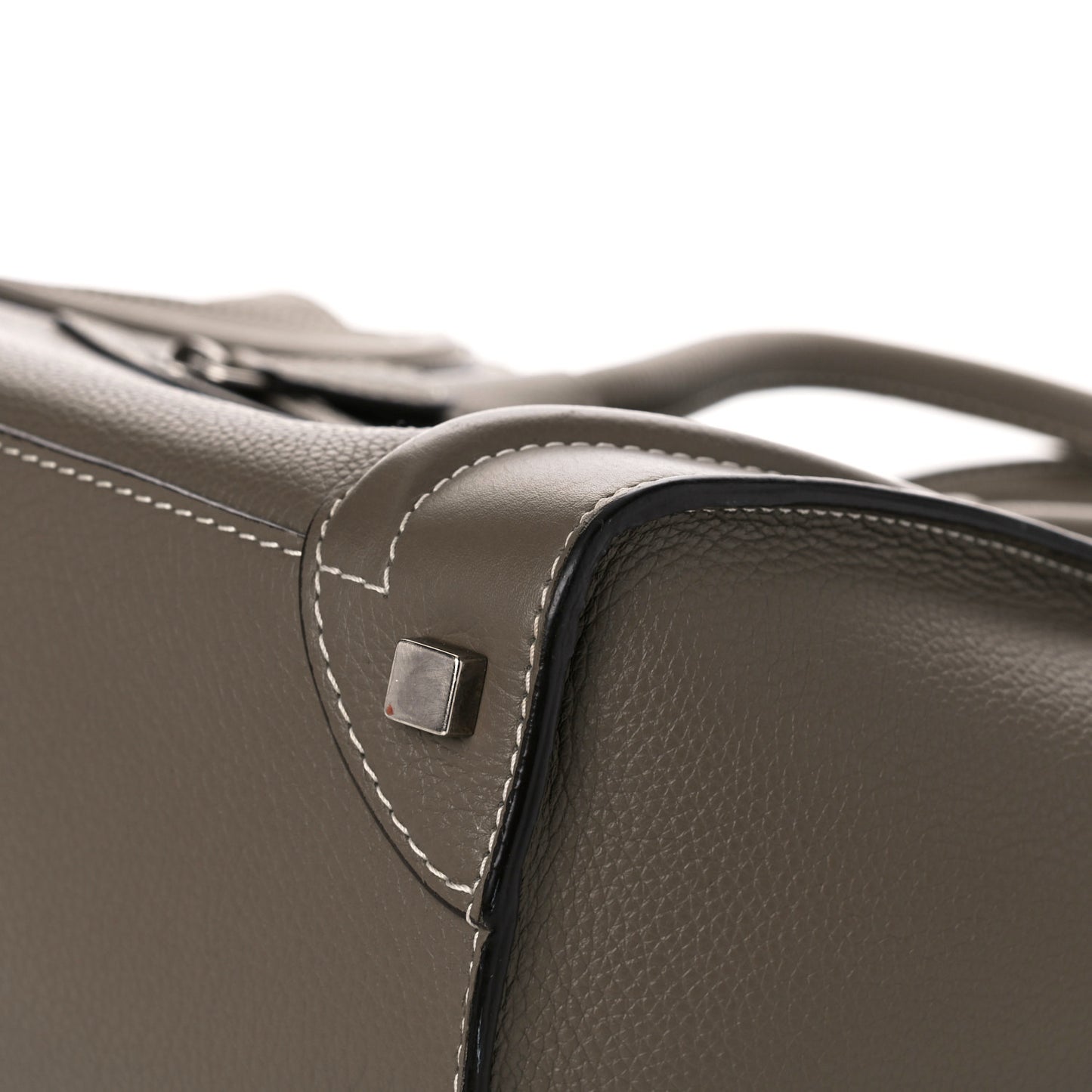 Drummed Calfskin Micro Luggage Souris
