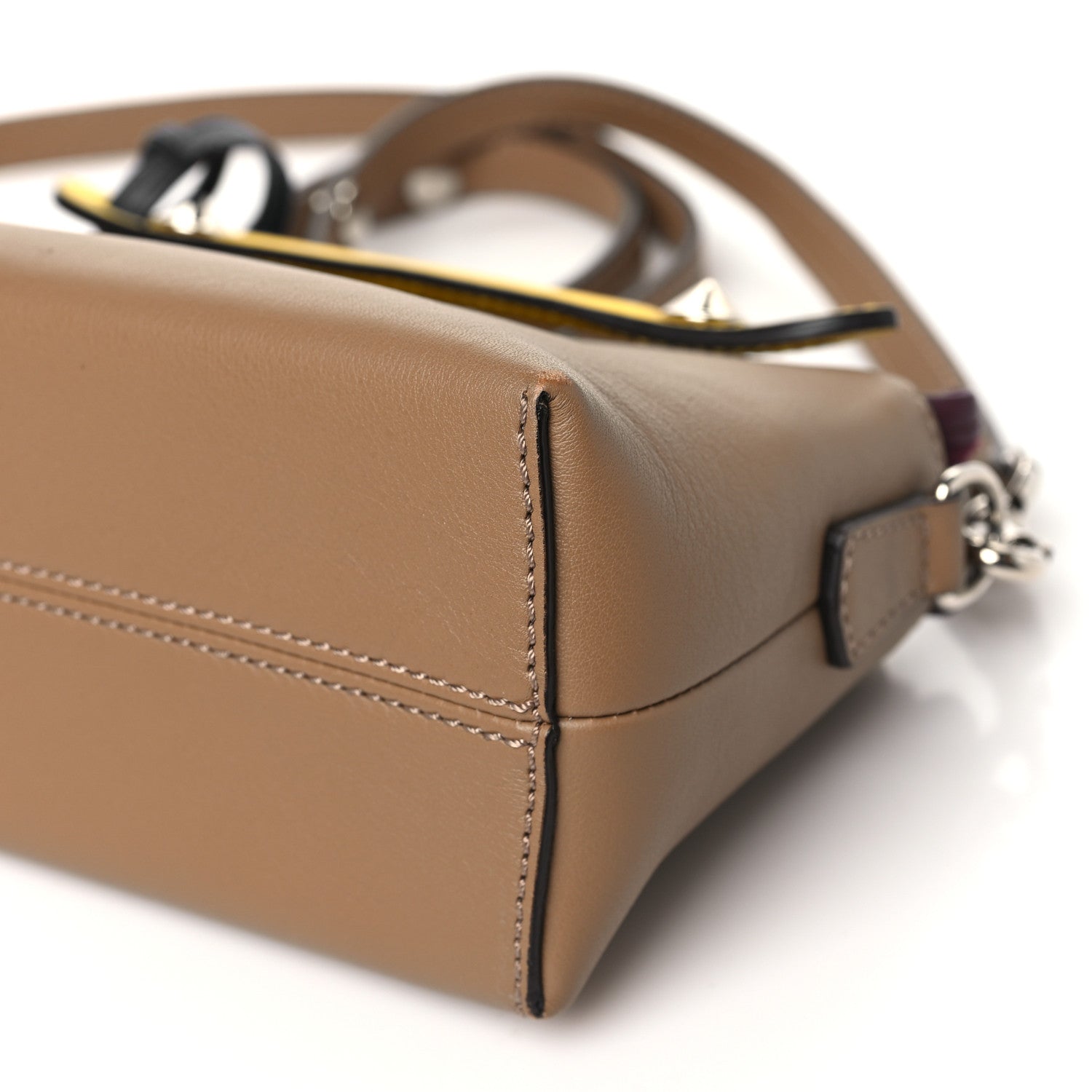 Fendi Vitello Dolce 4 Color Mini By The Way Boston Bag Sand Blueberry Multicolor 10 of 10