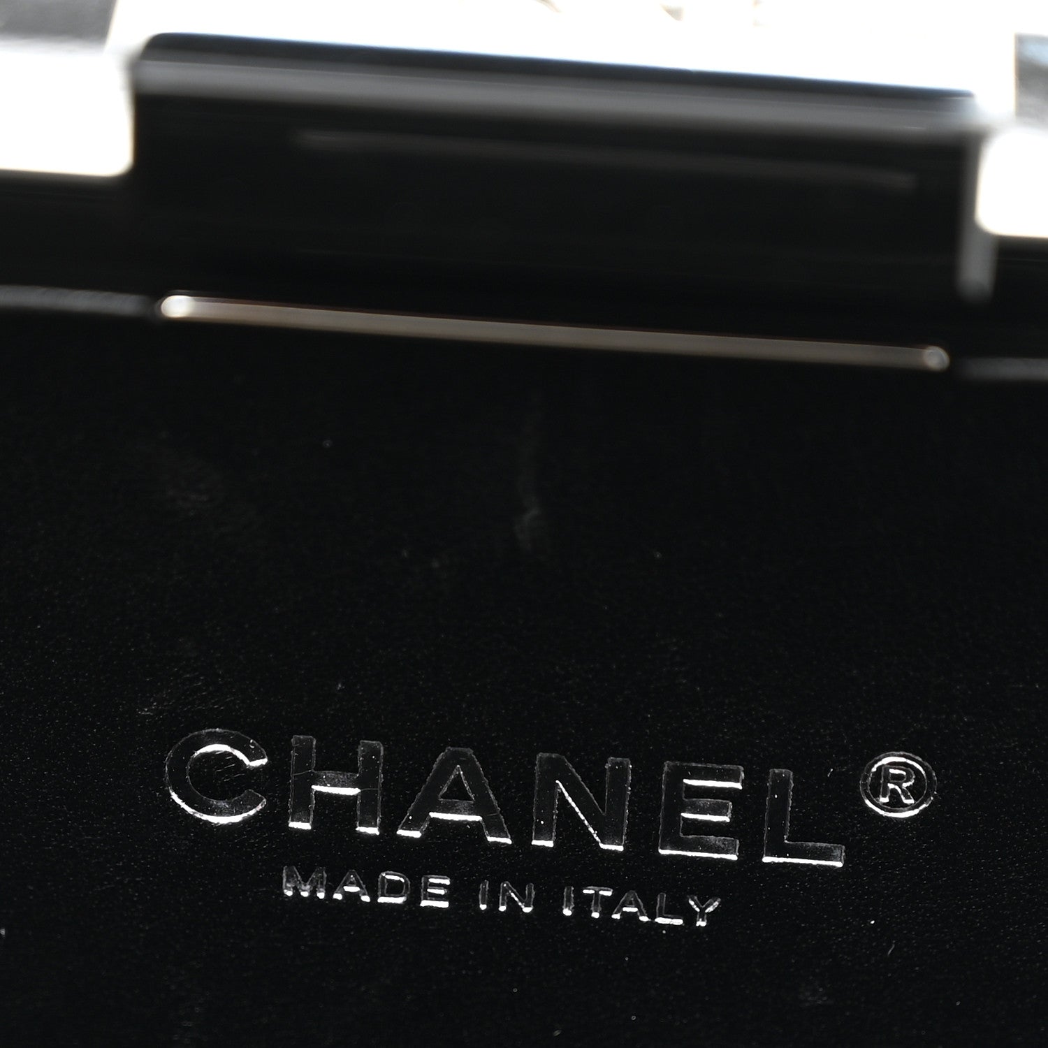 Chanel Plexiglass Barcode Boy Brick Lego Clutch Black 5 of 10