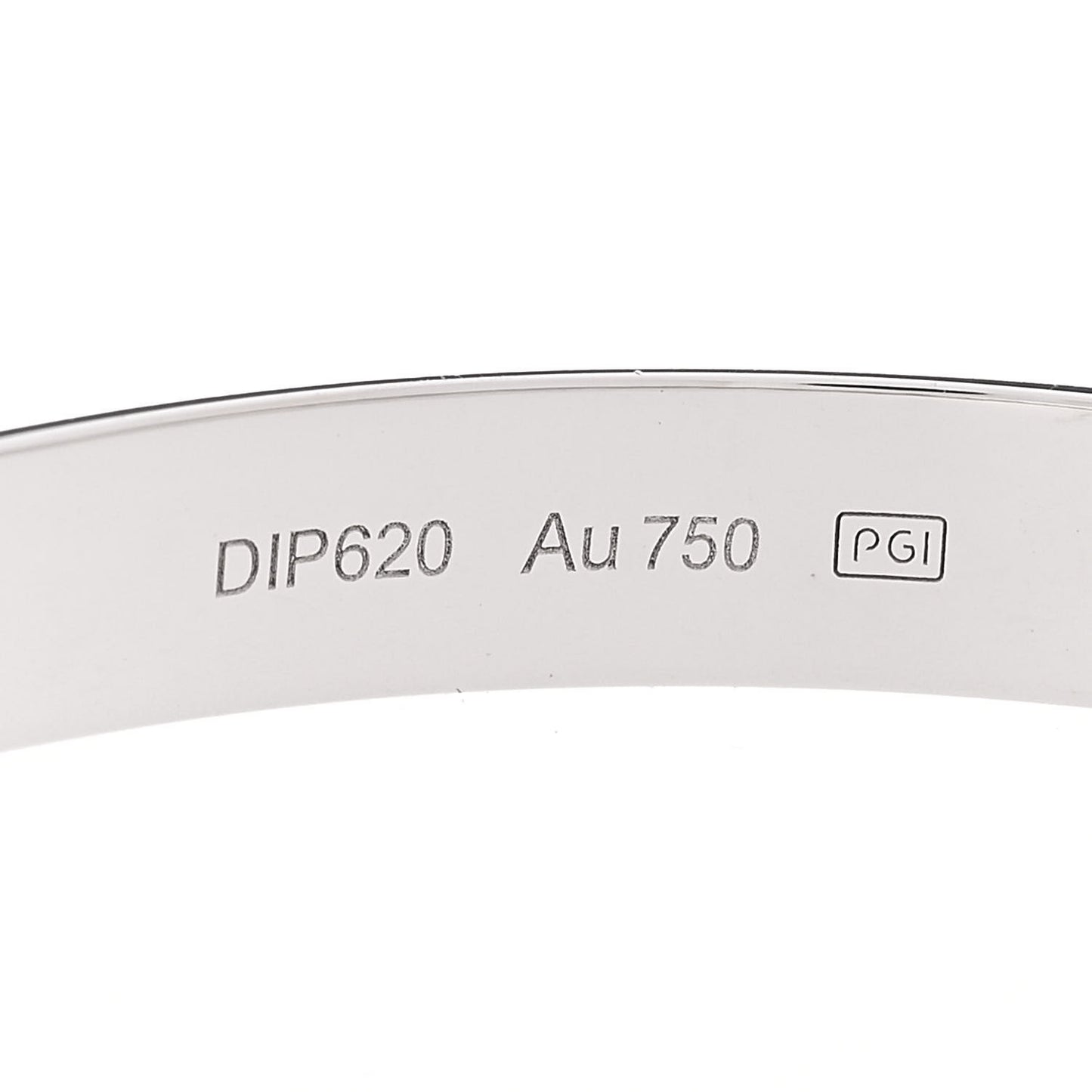 18K White Gold LOVE Bracelet 17