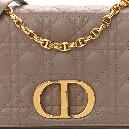 Christian Dior Lambskin Cannage Medium Caro Bag Warm Taupe 8 of 11