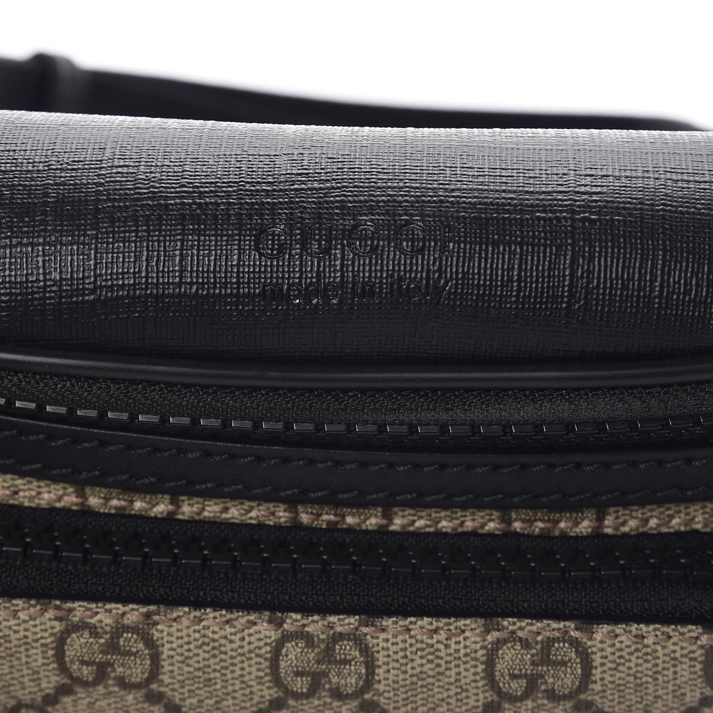 GG Supreme Monogram Belt Bag Black