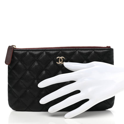 Chanel Caviar Quilted Cosmetic Case Black 2 of 7