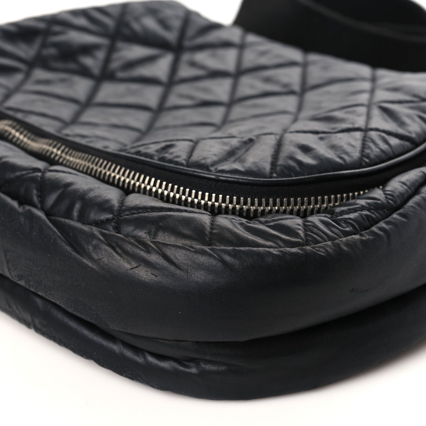 Nylon Quilted Coco Cocoon Messenger Black