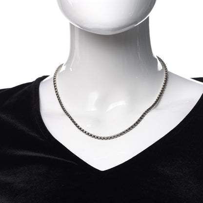 David Yurman Sterling Silver 14K Yellow Gold 3.6mm Box Chain Necklace 18" 2 of 5