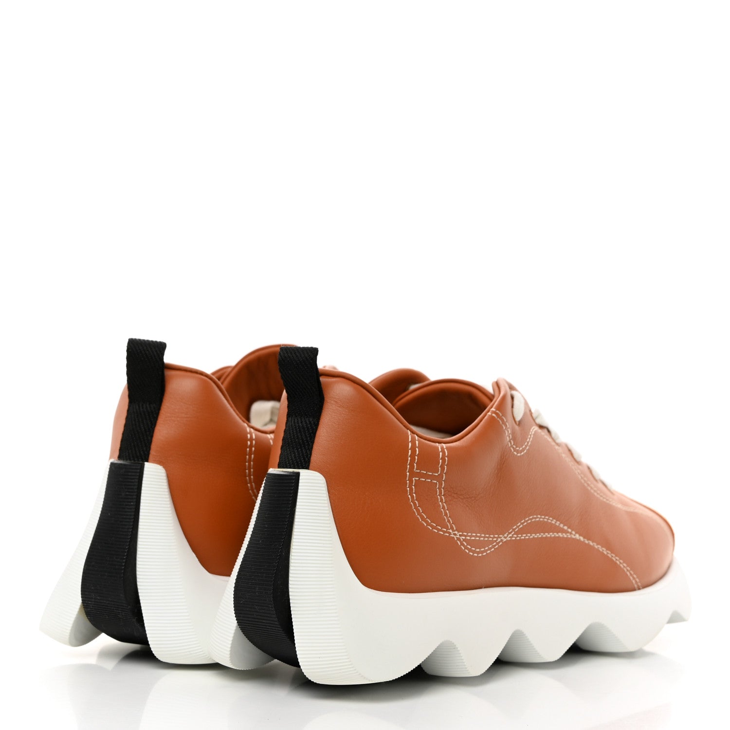 Hermes Calfskin Suede Goatskin Envol Sneakers 38 Naturel 4 of 7