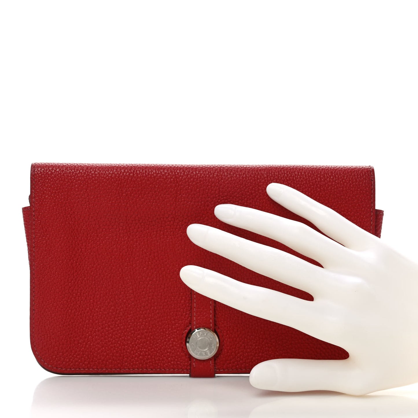 Togo Dogon Duo Wallet Rouge Casaque