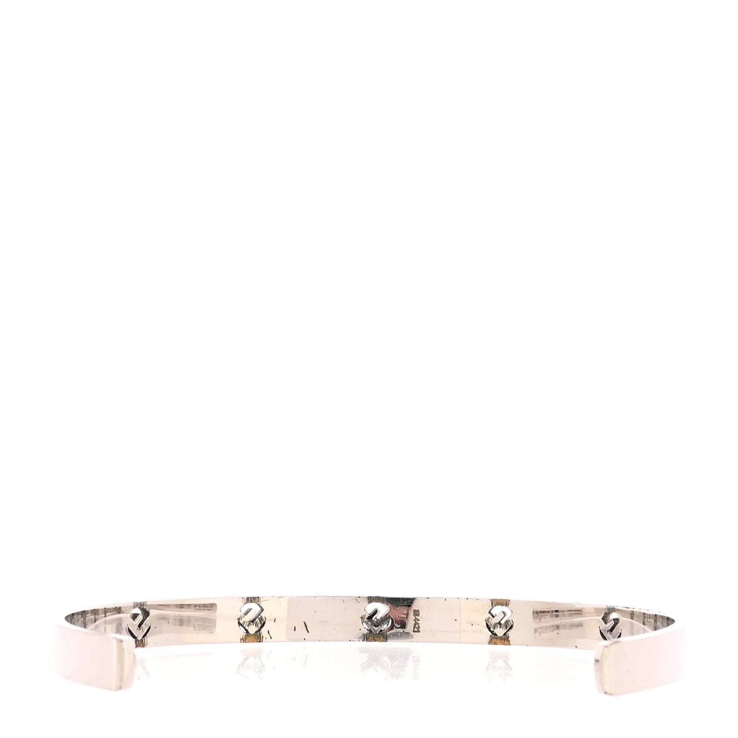 Metal Crystal F is Fendi Bracelet L Silver