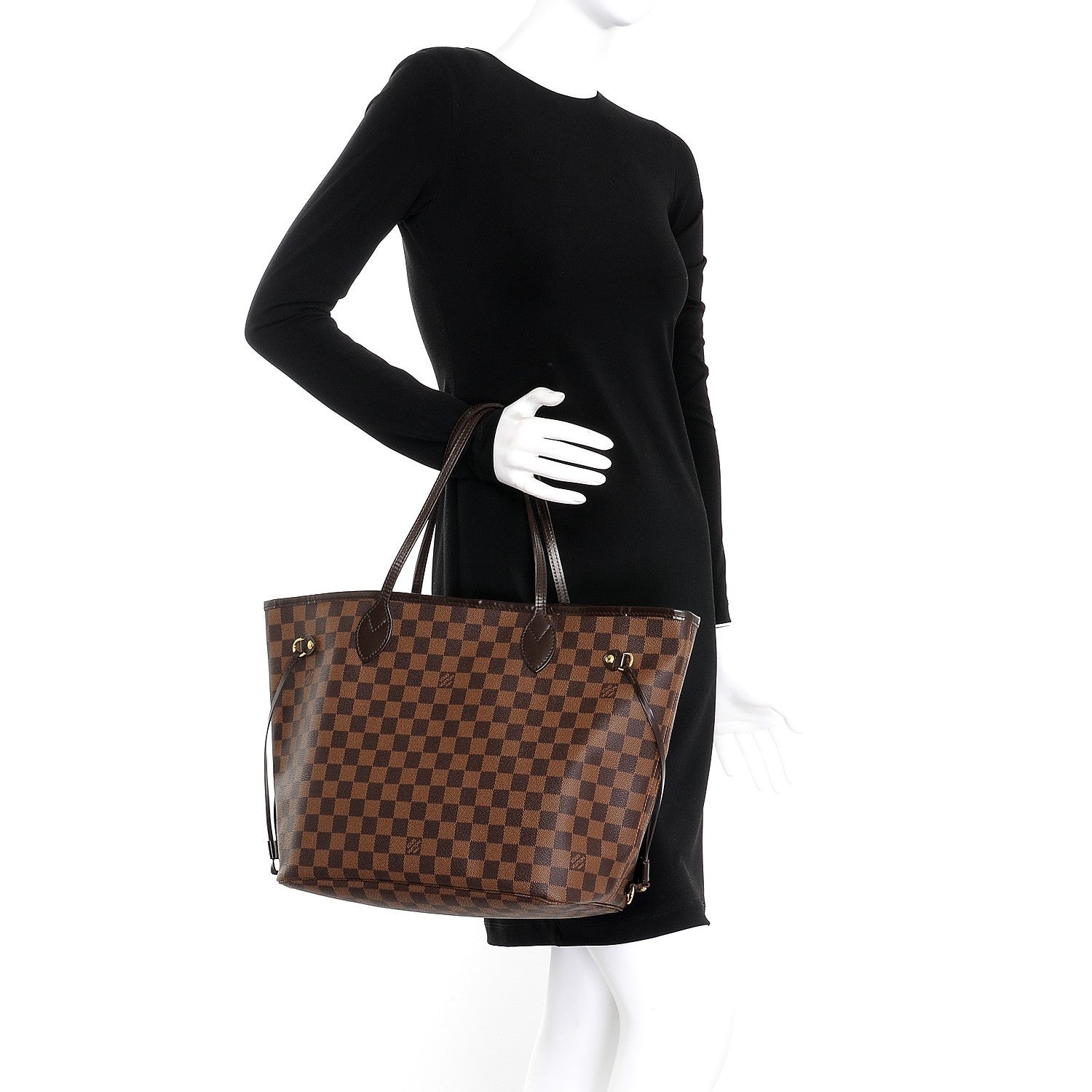Louis Vuitton Damier Ebene Neverfull MM 2 of 8