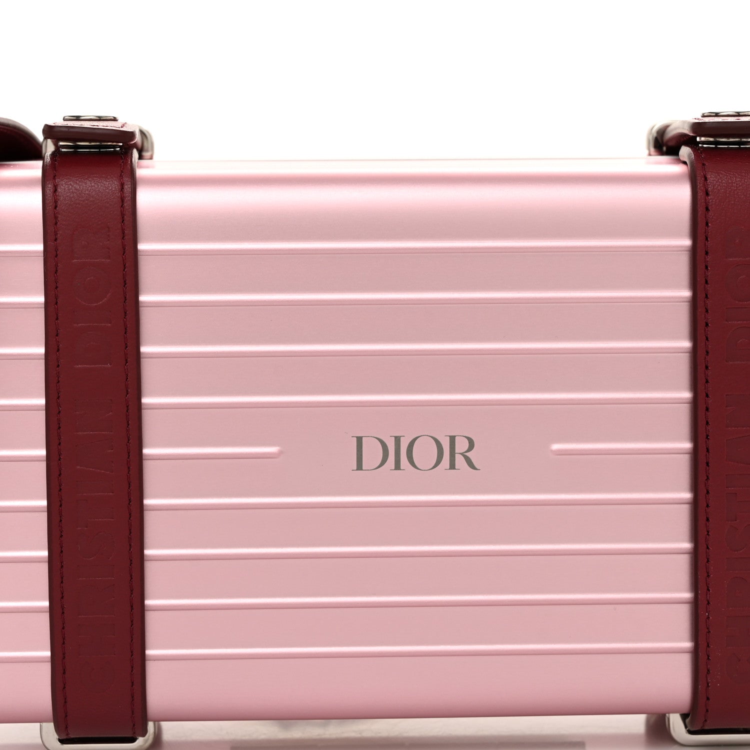 Christian Dior X RIMOWA Aluminum Personal Clutch On Strap Rose 8 of 11