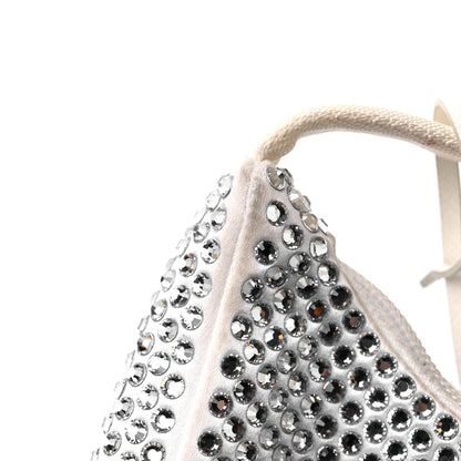 Prada Satin Crystal Mini Re-Edition 2000 Bag White 12 of 12