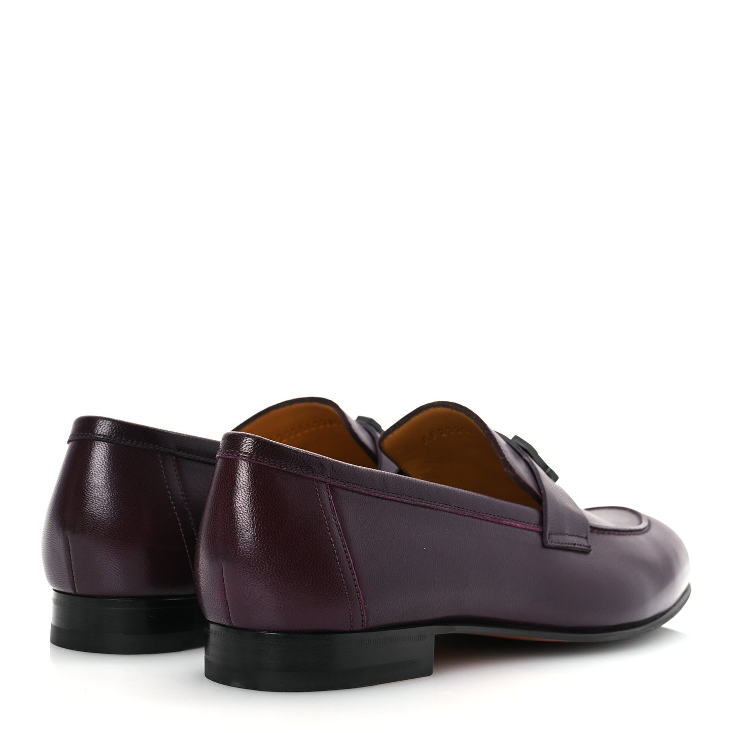 Goatskin Mens Paris Loafers 42 Marron Mahogany