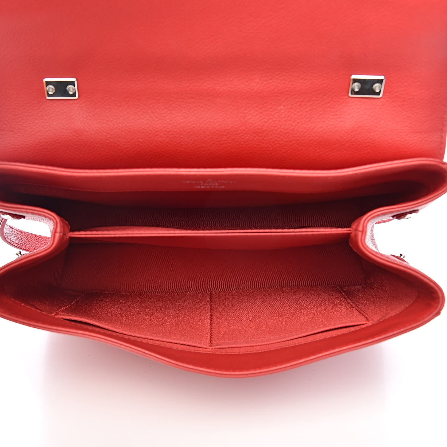 Louis Vuitton Soft Calfskin Lockme II Top Handle Rubis 5 of 14