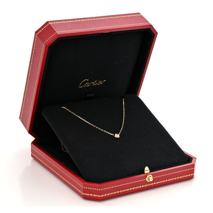 Cartier 18K Yellow Gold Diamond LM D'Amour Pendant Necklace 6 of 6