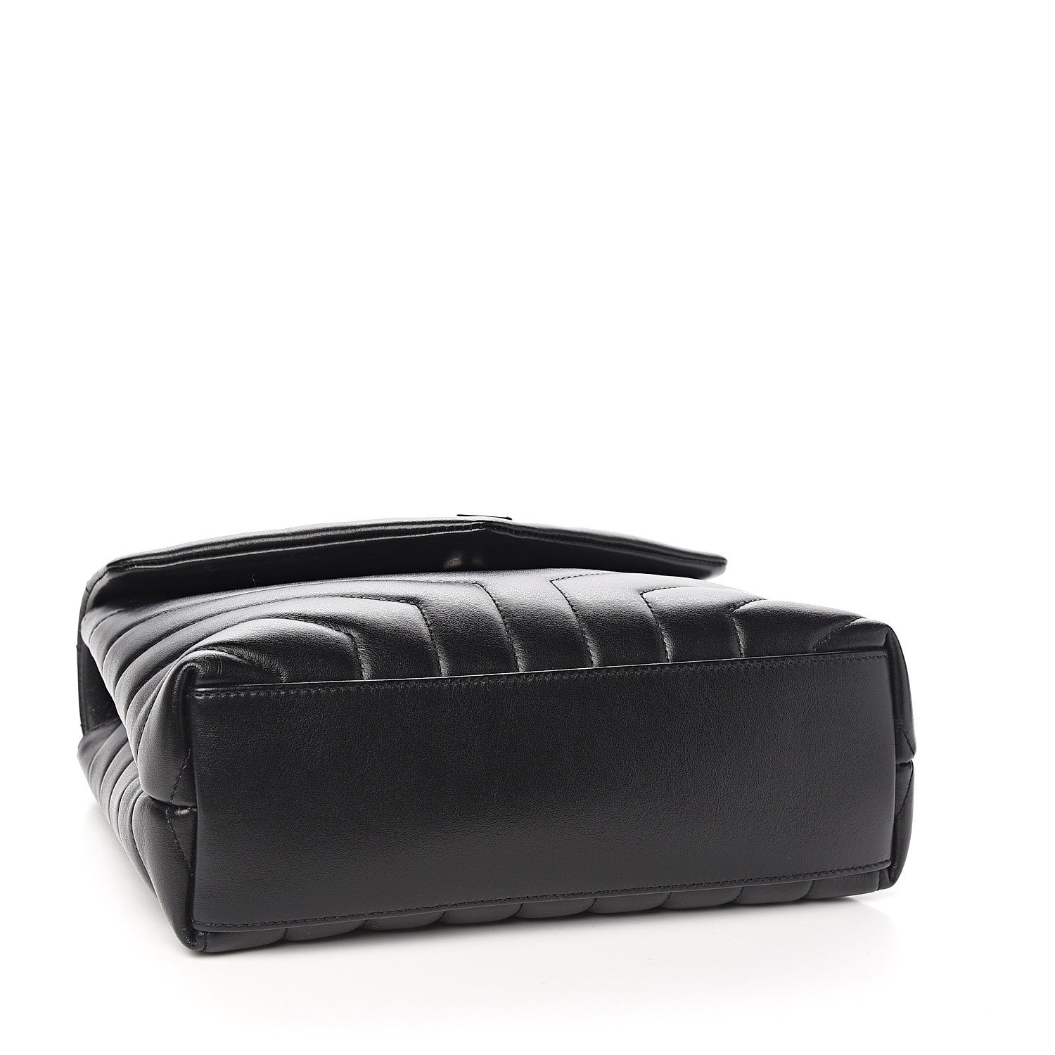 Saint Laurent Calfskin Y Quilted Monogram Small Loulou Chain Satchel Black 3 of 9