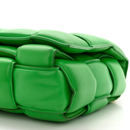 Bottega Veneta Lambskin Maxi Intreccio Padded Chain Cassette Crossbody Bag Grass 10 of 13