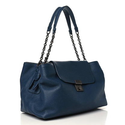 Bottega Veneta Cervo Deerskin Medium Kyoto Shoulder Bag Denim 3 of 10