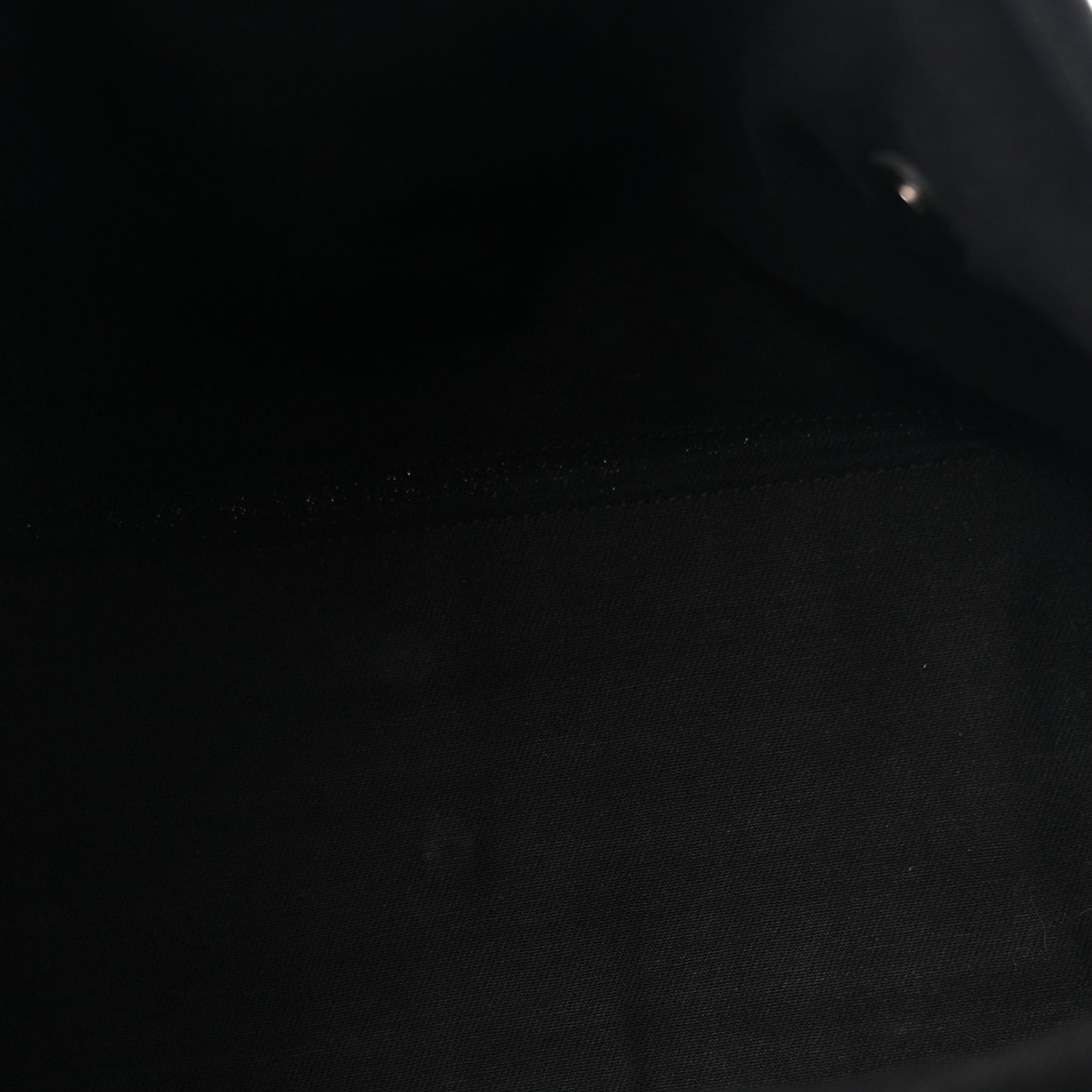 Calfskin Canvas Large Muse Two Black