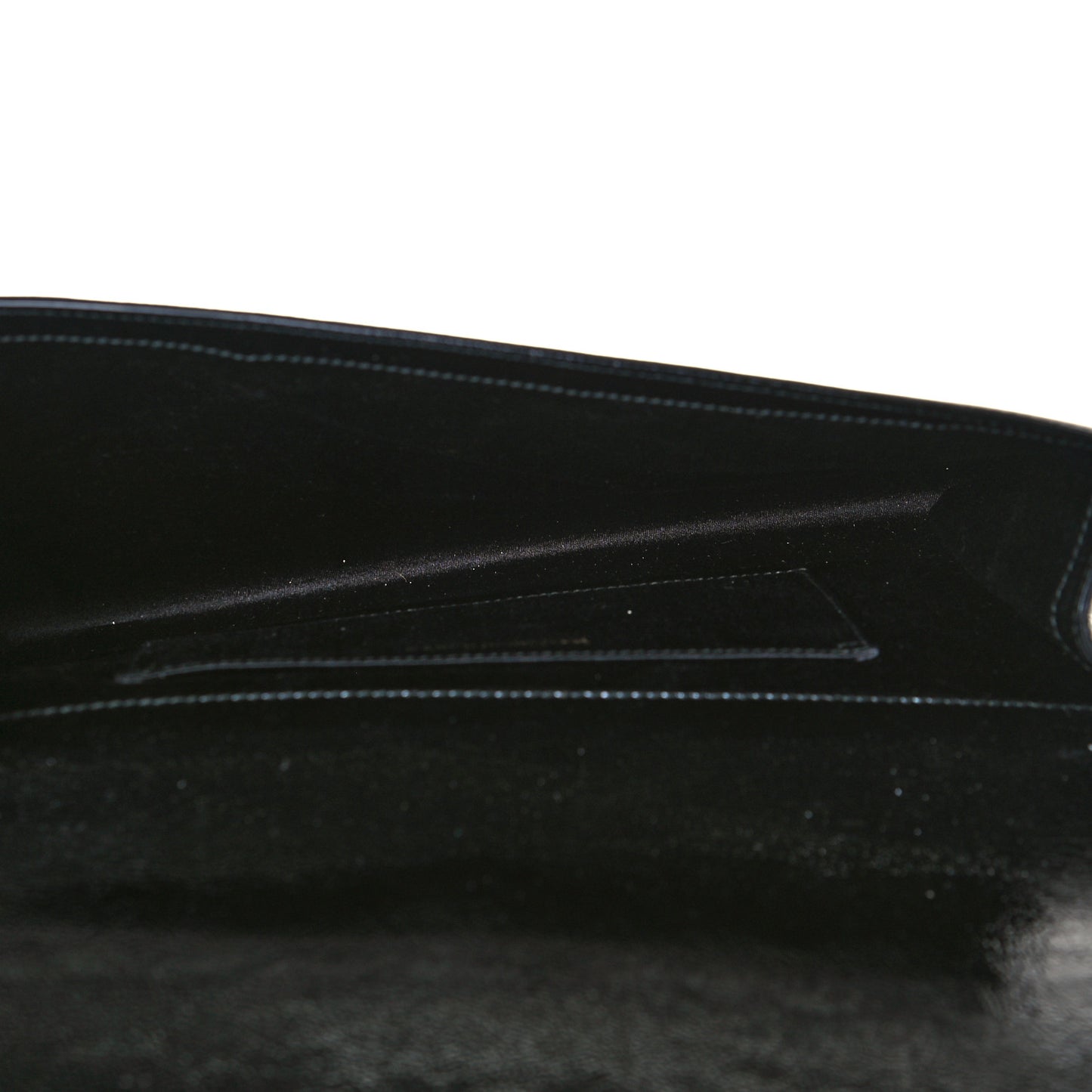 Textured Patent Monogram Large Belle De Jour Clutch Black