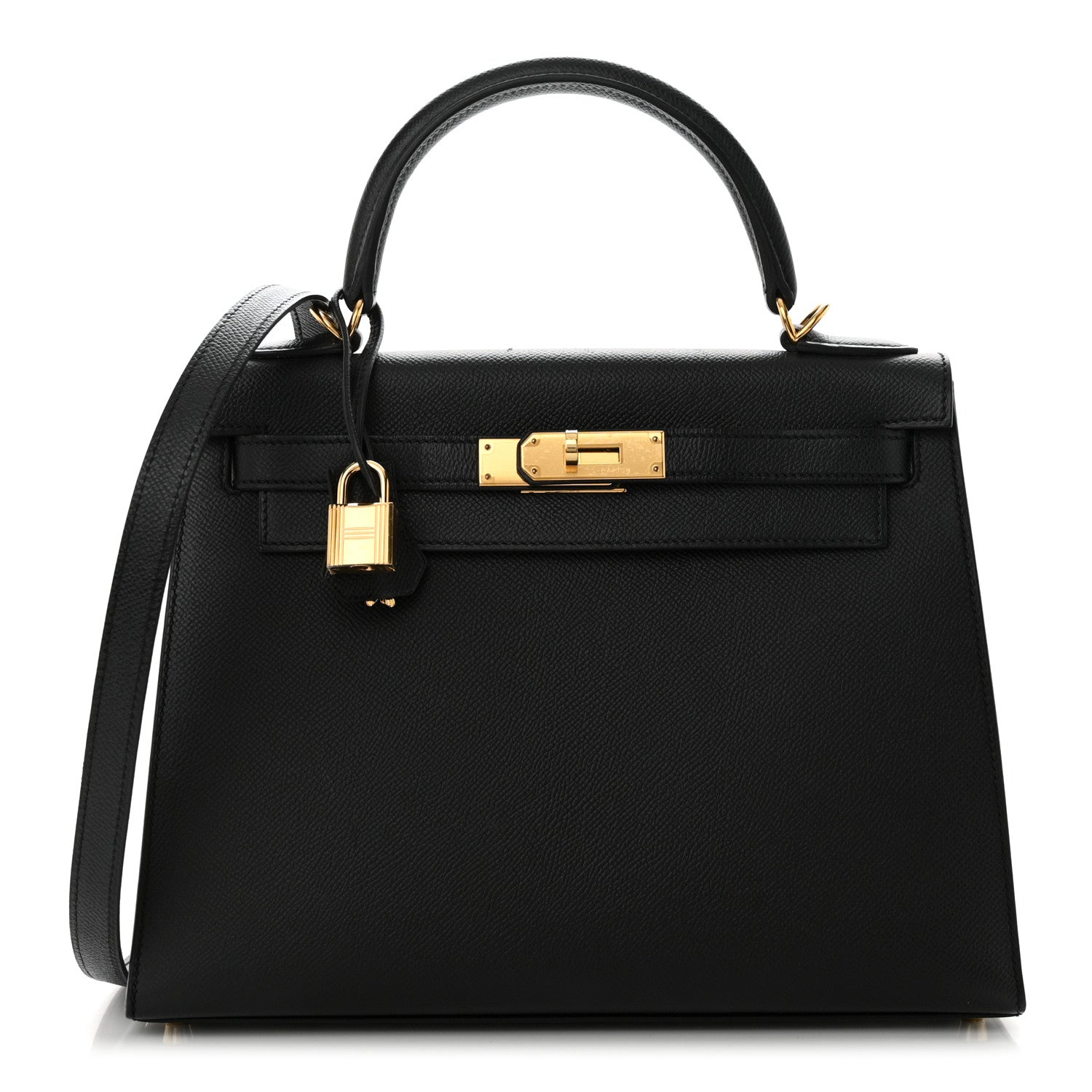 Hermes Epsom Kelly Sellier 28 Black 1 of 15