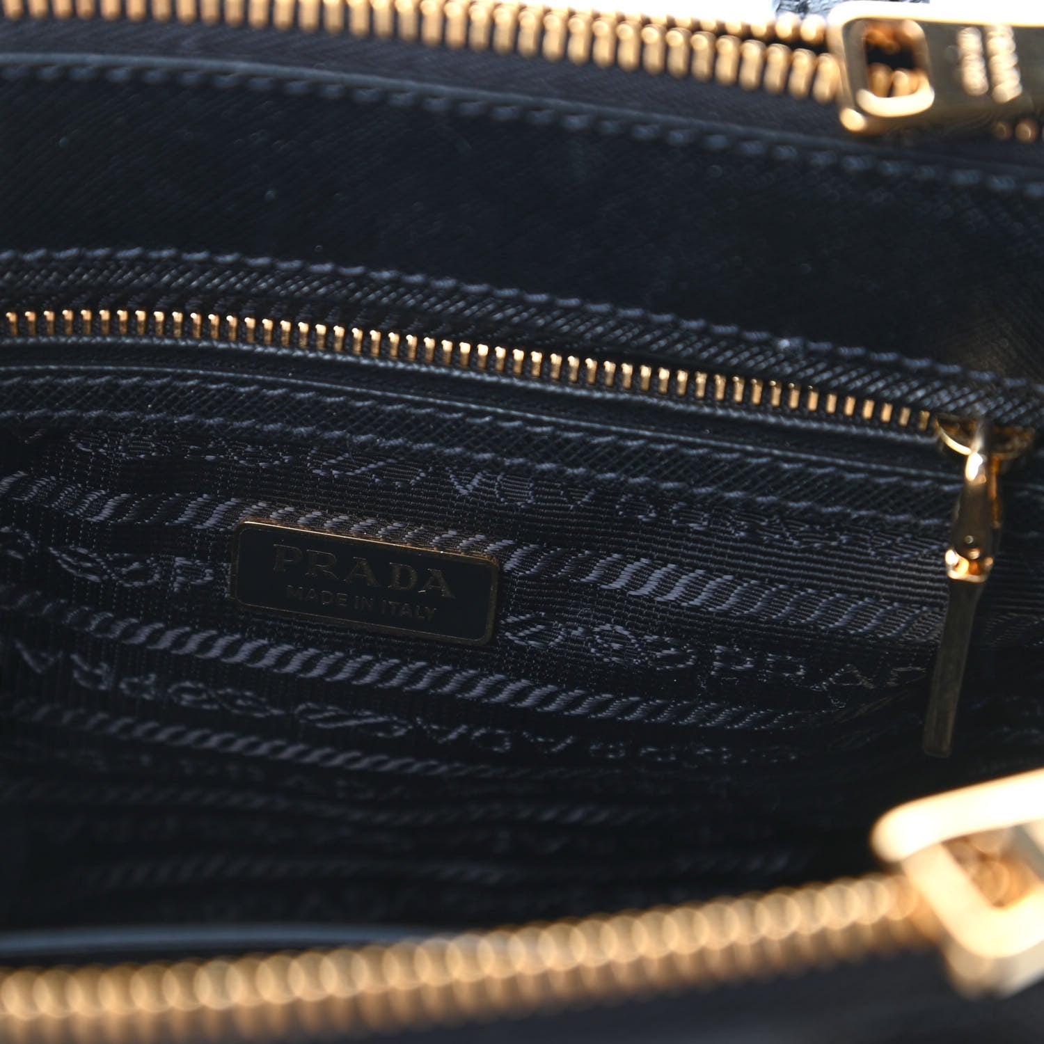 Prada Saffiano Lux Mini Galleria Double Zip Tote Black 8 of 10