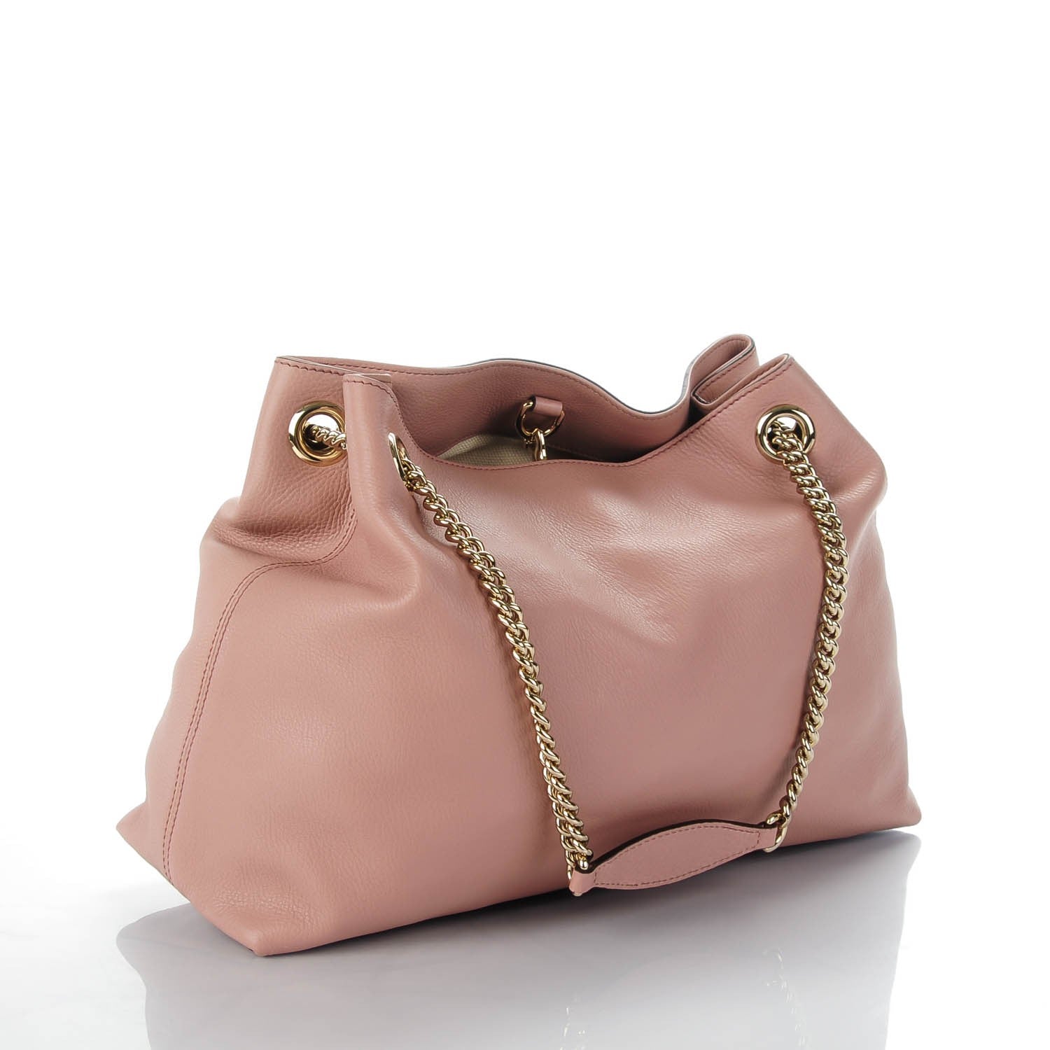 Gucci Cellarius Calfskin Medium Soho Chain Shoulder Bag Dark Cipria 3 of 7