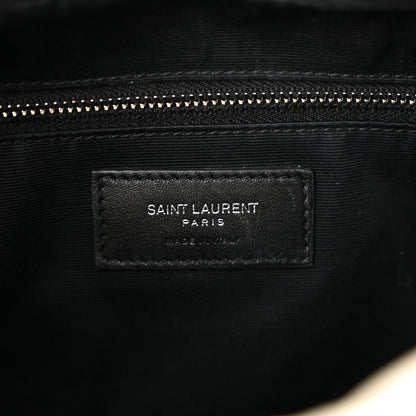 Saint Laurent SAINT LAURENT Calfskin Y Quilted Monogram Small Loulou Bowling Bag Ivory 6 of 12
