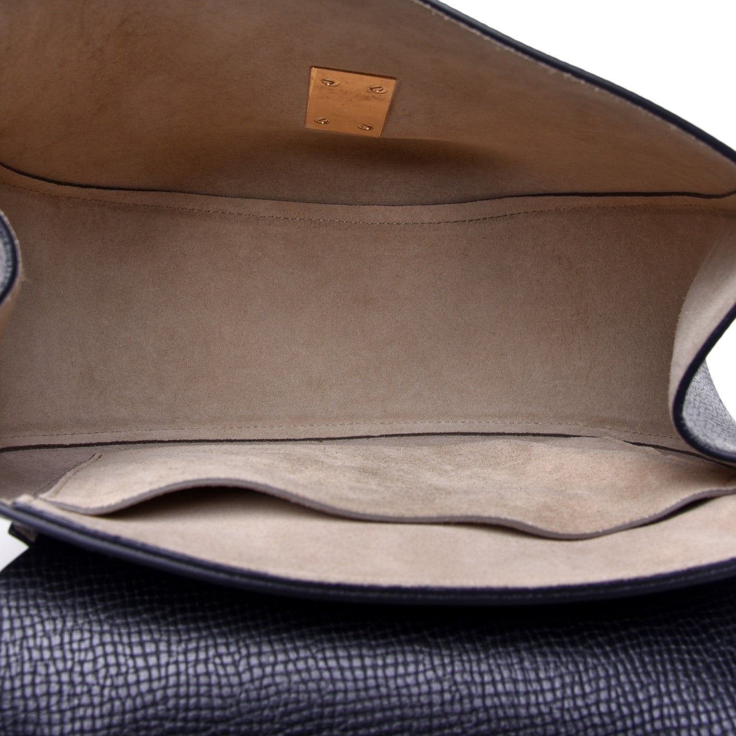 Chloe Grained Calfskin Lambskin Bi-Color Drew Shoulder Bag Black Powder Beige 5 of 15