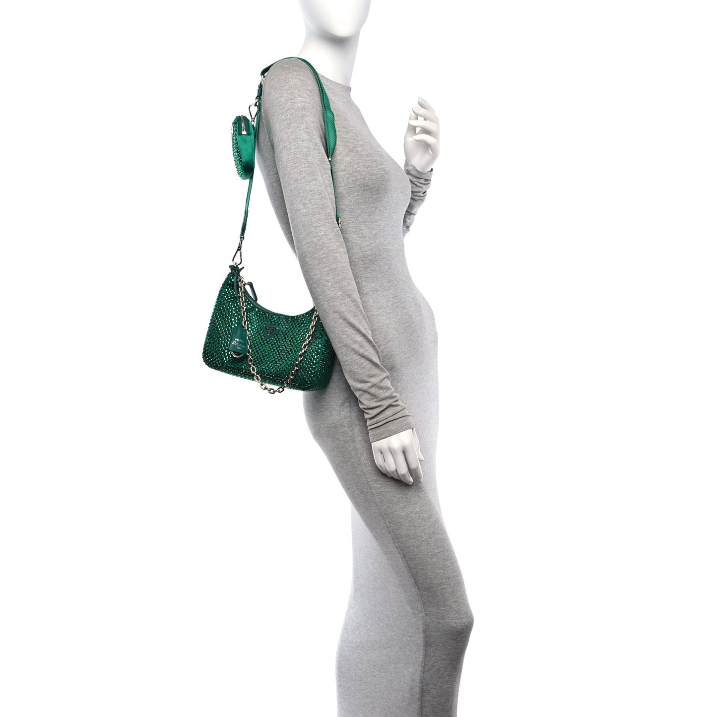 Satin Crystal Re-Edition 2005 Shoulder Bag Mango