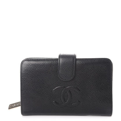 Chanel Caviar Timeless CC Zipped Pocket Wallet Black 1 of 10