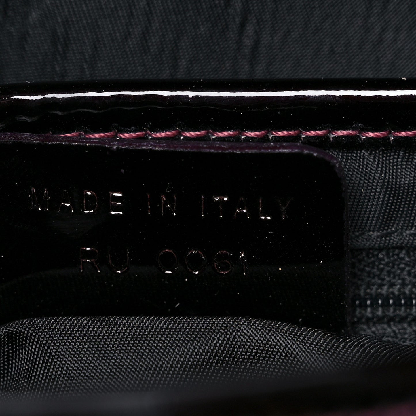 Calfskin Stingray Embossed Saddle Bag Red