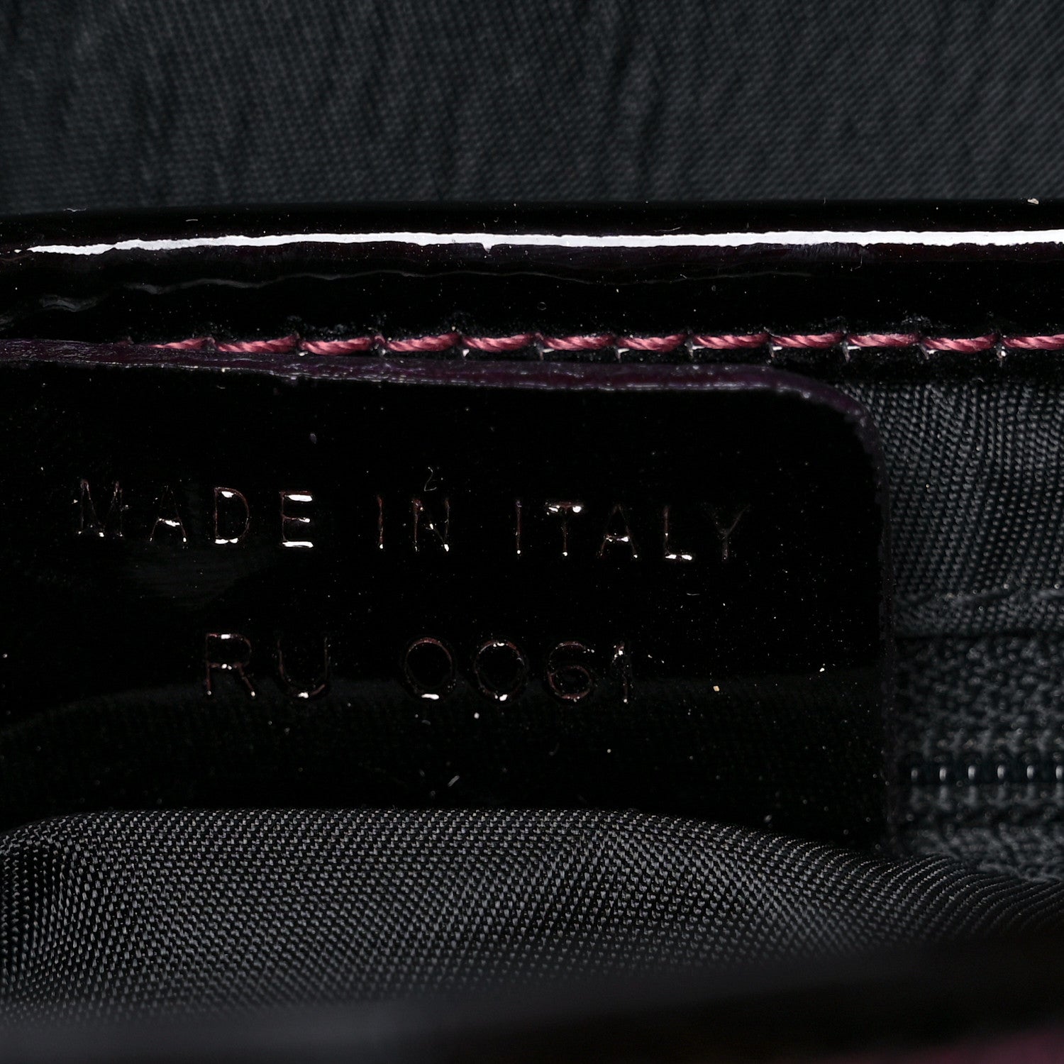 Christian Dior Calfskin Stingray Embossed Saddle Bag Red 7 of 15