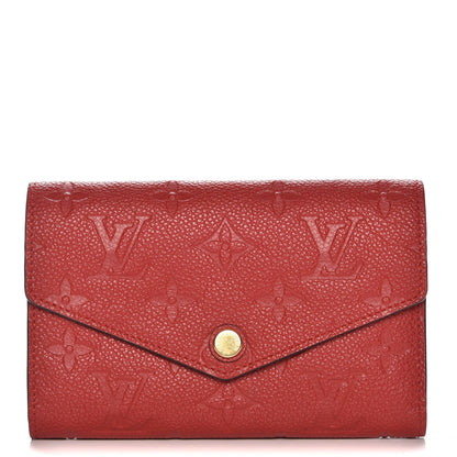 Louis Vuitton Empreinte Compact Curieuse Wallet Cherry 1 of 8