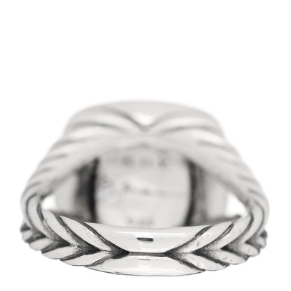 David Yurman Sterling Silver Diamond 11mm Albion Pave Ring 52 6 4 of 6