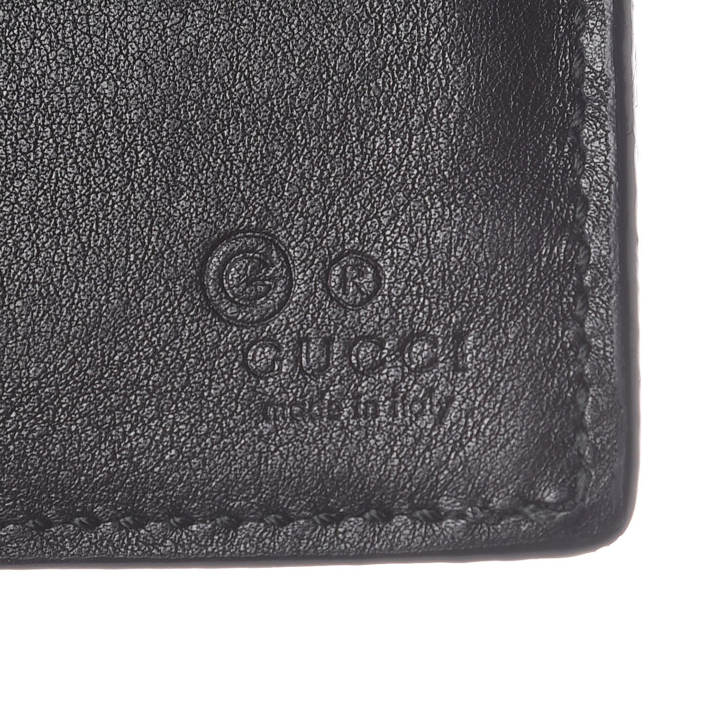 Microguccissima Bi-Fold Wallet Black