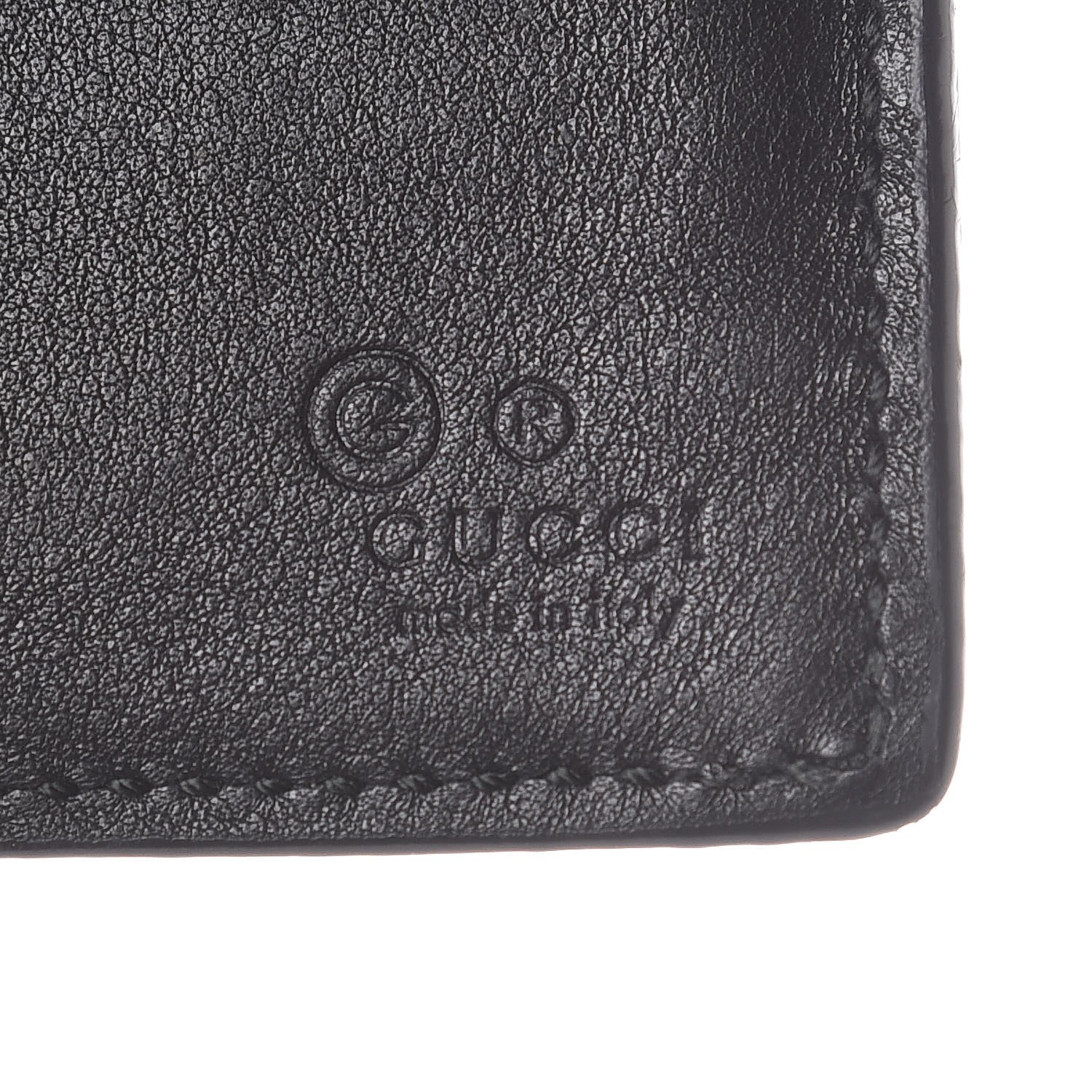 Gucci Microguccissima Bi-Fold Wallet Black 6 of 7