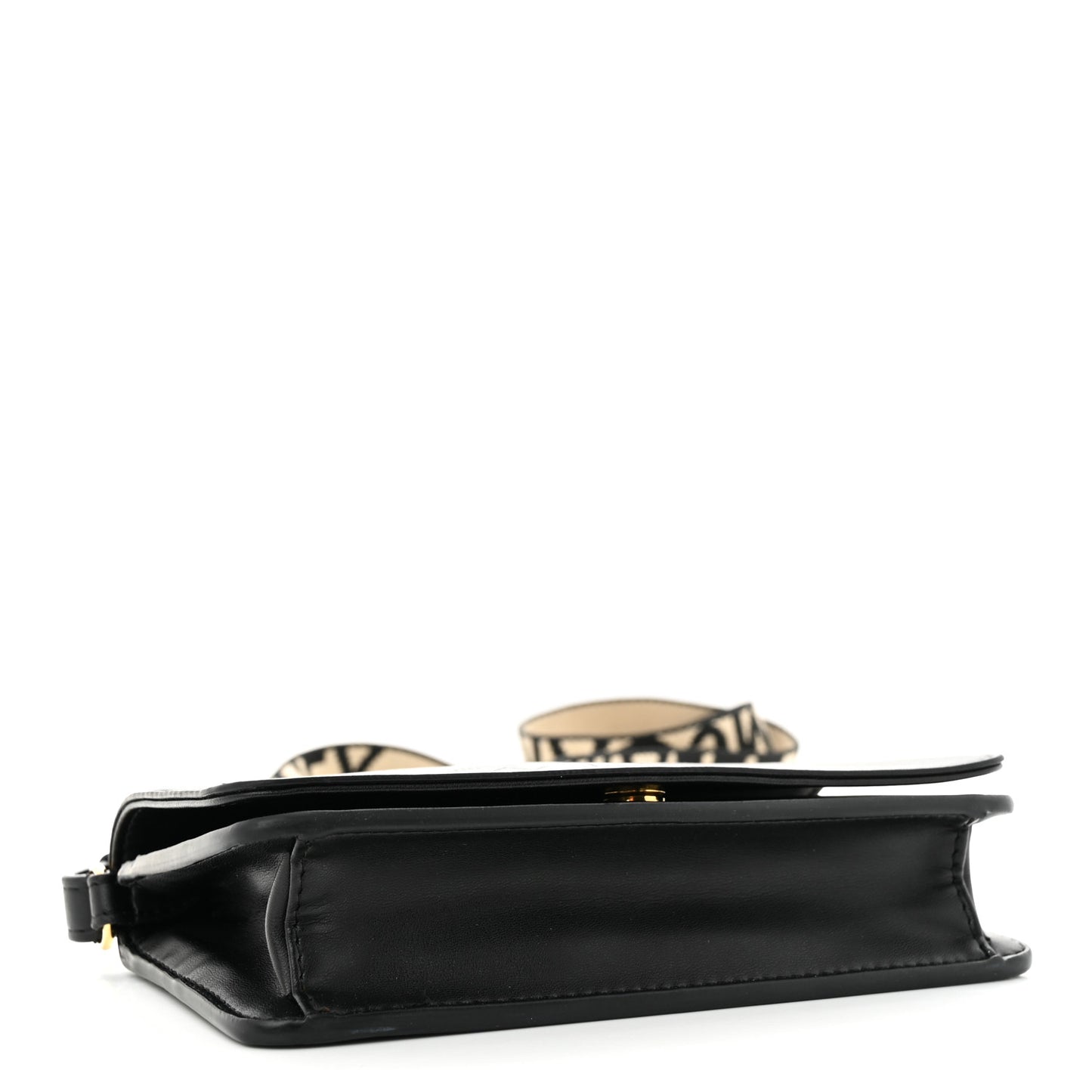 Eco Alter Nappa Perforated Logo Mini Crossbody Bag Black