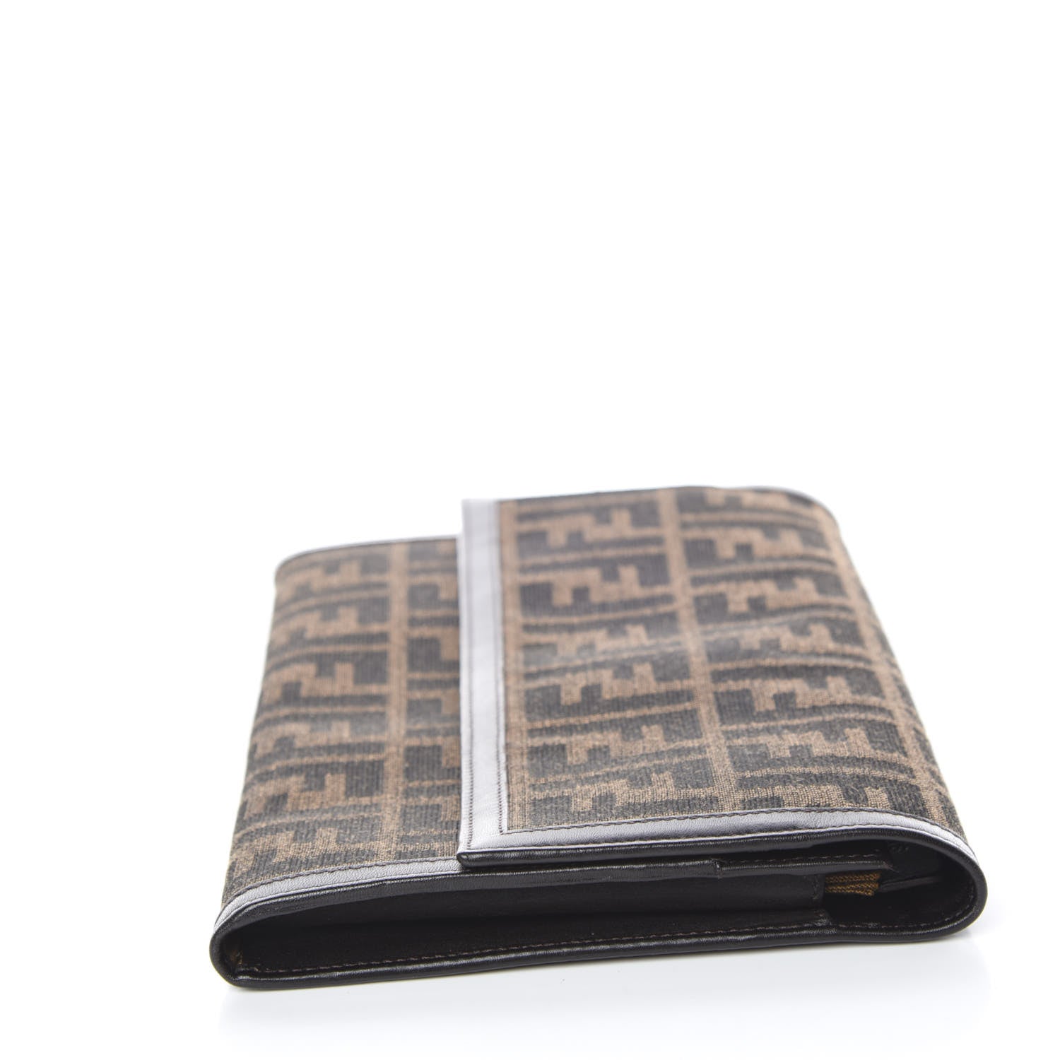 Fendi Zucca Travel Clutch Tobacco 10 of 11
