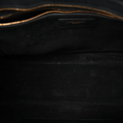 Saint Laurent Calfskin Medium Cabas Rive Gauche Black 5 of 11